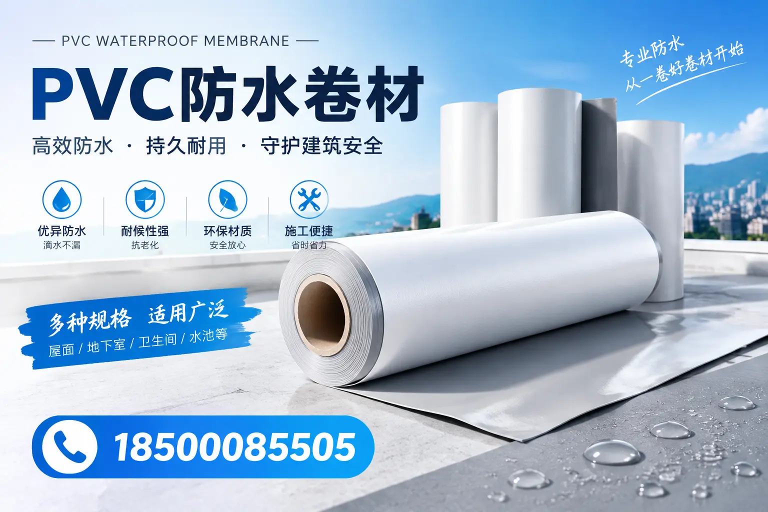 如何选择适合的PVC防水卷材?专家为您解答陇南的需求